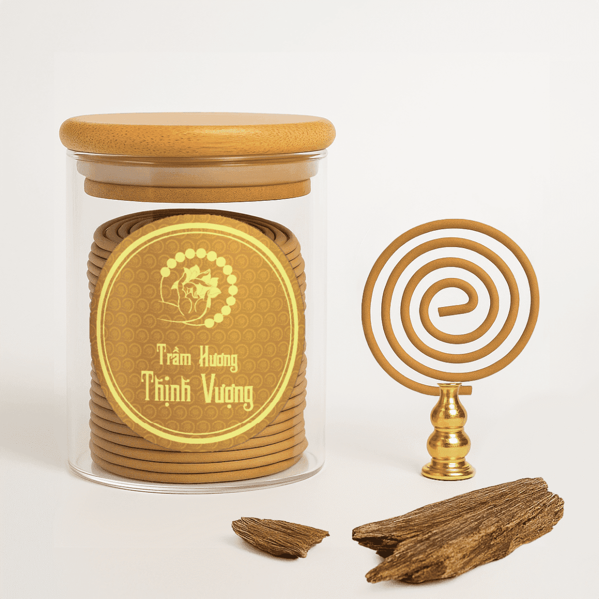 Nhang Trầm Vòng Thịnh Vượng loại 2 - Trầm hương vòng tự nhiên