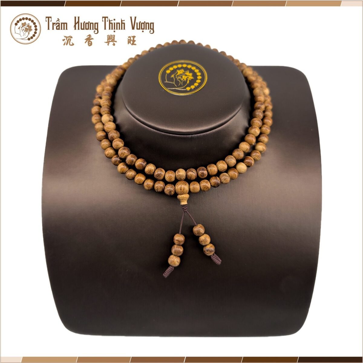 Vòng tay trầm hương Banh Indo - 108 Hạt Size 6mm
