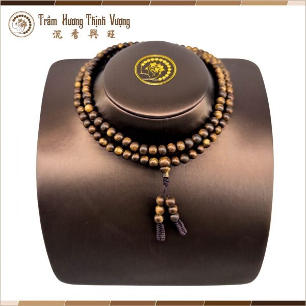 Vòng tay trầm hương Dầu Rục Dẻo - 108 Hạt Size 7mm