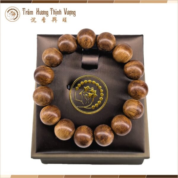 Vòng tay trầm hương Banh Indo - Vòng Đơn Size 14mm