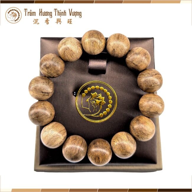 Vòng Trầm hương Banh Cam cao cấp - Vòng đơn size  16mm