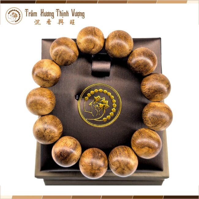 Vòng Trầm hương Banh Indo - Vòng đơn size 18mm