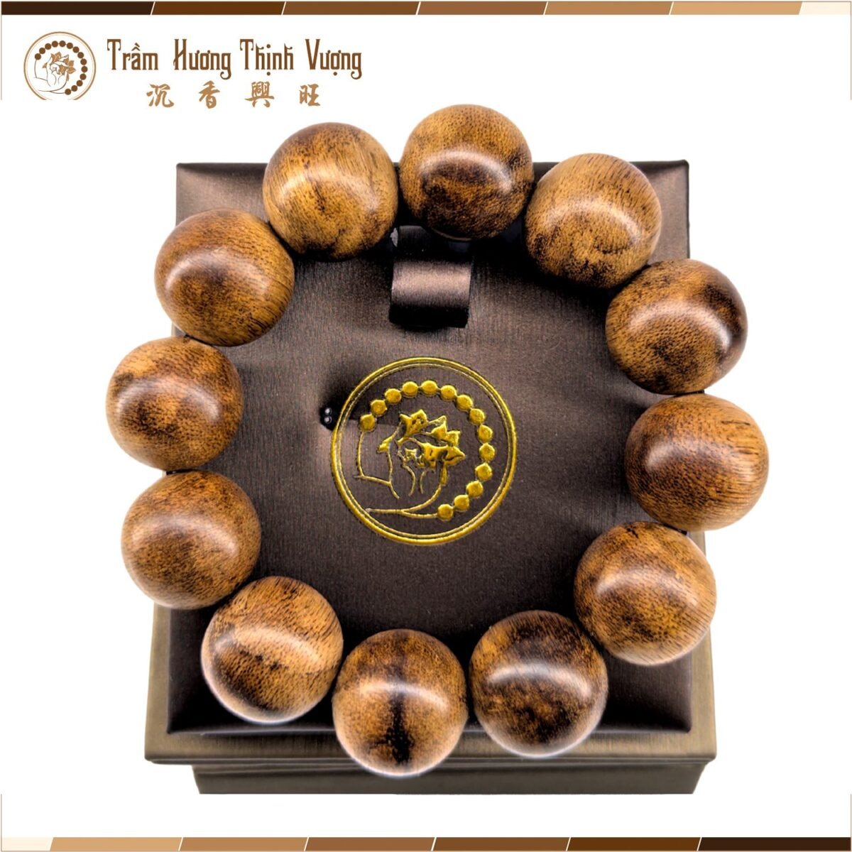 Vòng tay trầm hương Banh Indo - Vòng Đơn Size 20mm