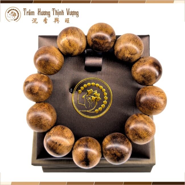 Vòng Trầm hương Banh Indo - Vòng đơn size 20mm