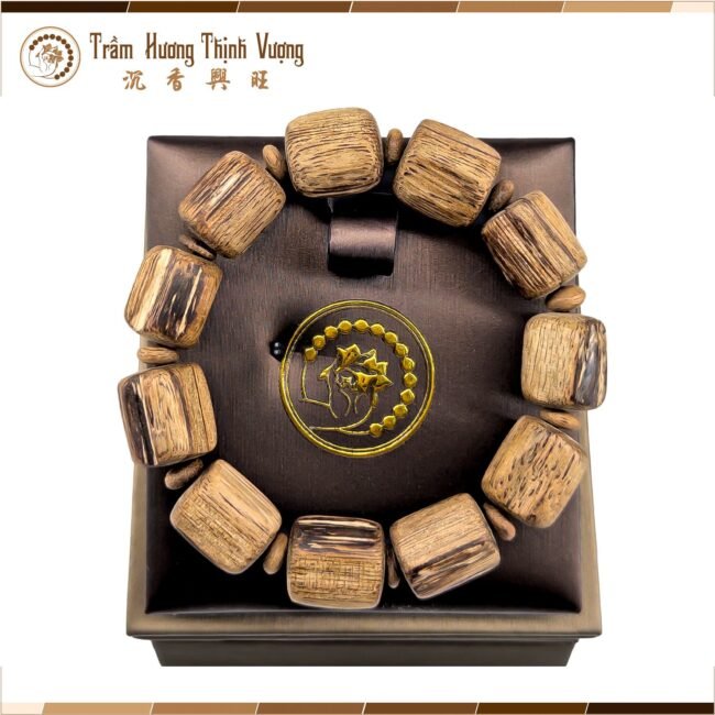 Vòng Trầm hương Malay - Khúc thô size 16mm