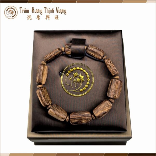 Vòng tay trầm hương Phillip Vip - Khúc Thô Size 8mm