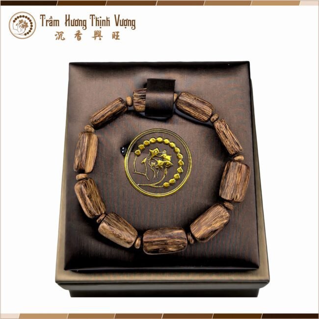 Vòng Trầm hương Phillips Vip - Khúc thô size 8mm
