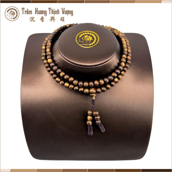 Vòng tay trầm hương Dầu Rục Dẻo - 108 Hạt Size 7mm