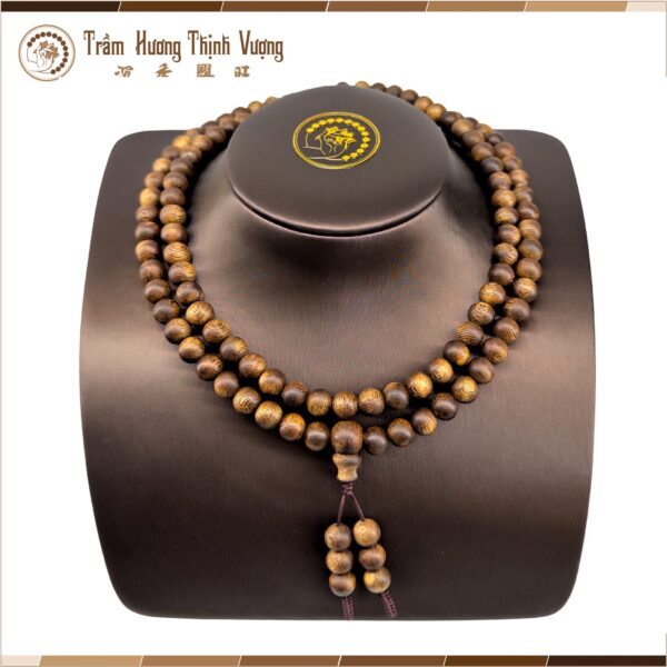 Vòng tay trầm hương Dầu Rục Dẻo - 108 Hạt Size 8mm