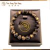 Vòng tay trầm hương Bông Cận Chìm, Dầu Rục Dẻo - Vòng Đơn Size 10mm