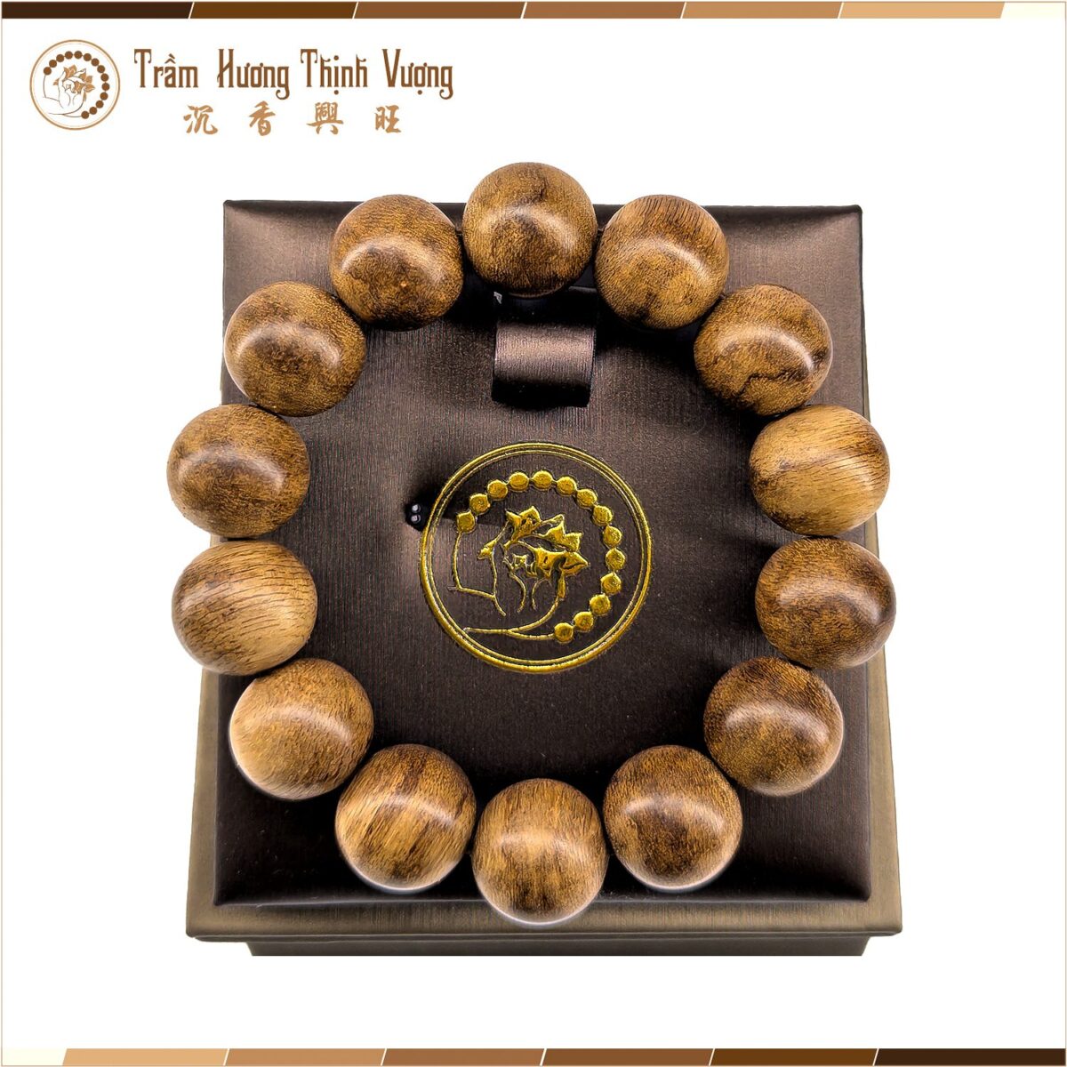 Vòng tay trầm hương Banh Indo - Vòng Đơn Size 16mm